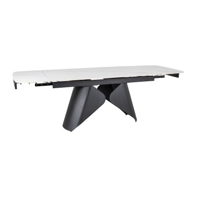 Стол обеденный SIGNAL ARMANDO белый/черный 160-240/90